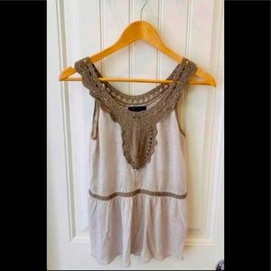 Banana Republic Linen tank - like new!'